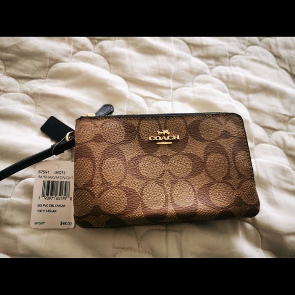 Coach double zip wallet wristlet - Picture 3 of 4